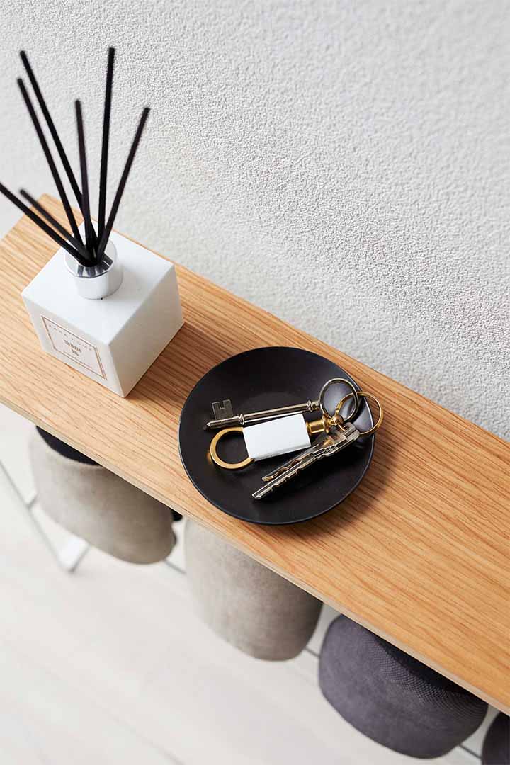 天板付きスリッパラック タワー ホワイト