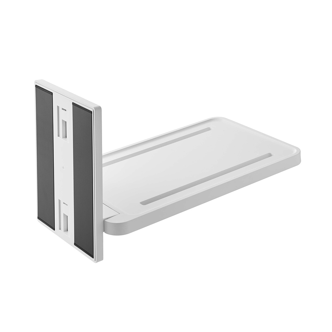 マグネットバスルーム折り畳み棚 タワー ホワイト