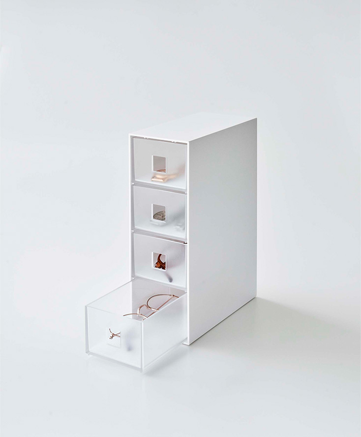 サングラス&小物収納ケース タワー ホワイト