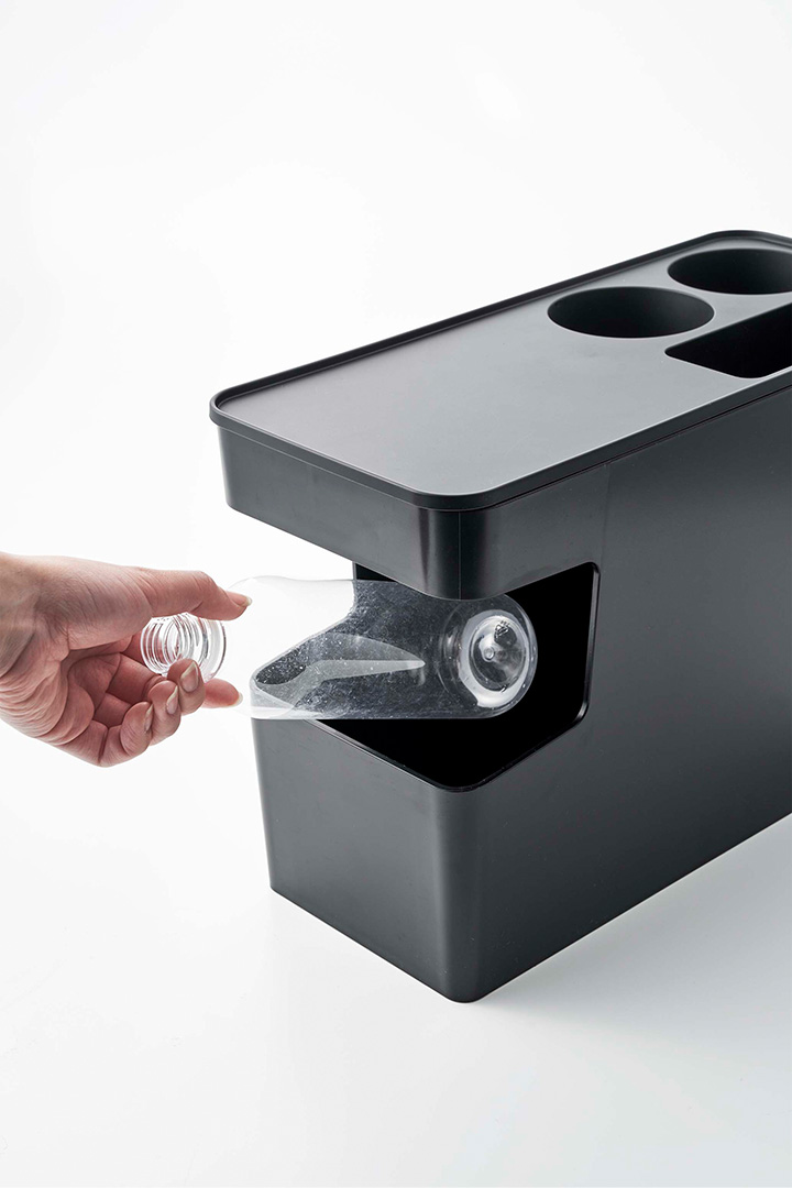 車載用コンソールゴミ箱 タワー ブラック