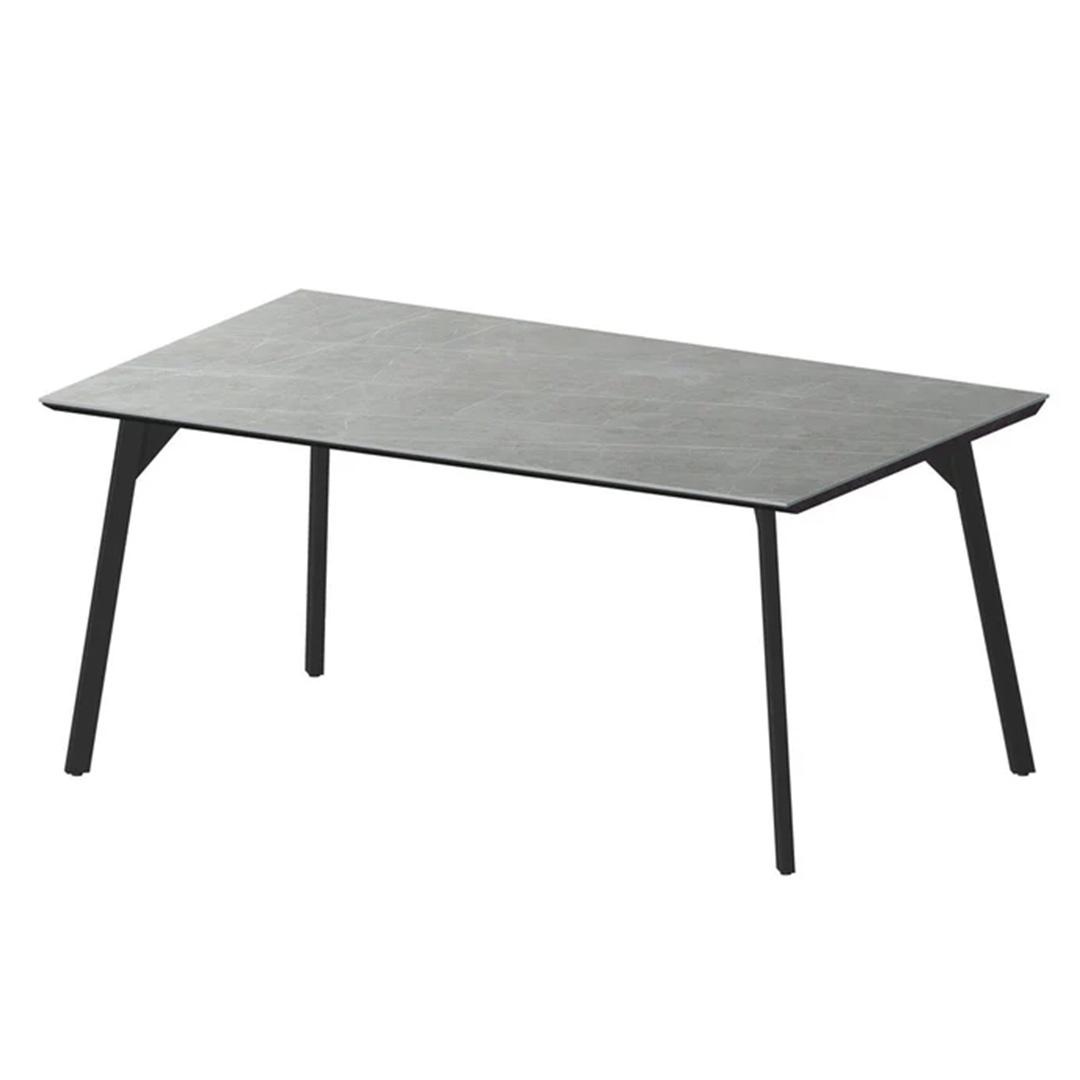 レグル ダイニングテーブル スリムライン脚 ブラック(W135) Lカルカッタ