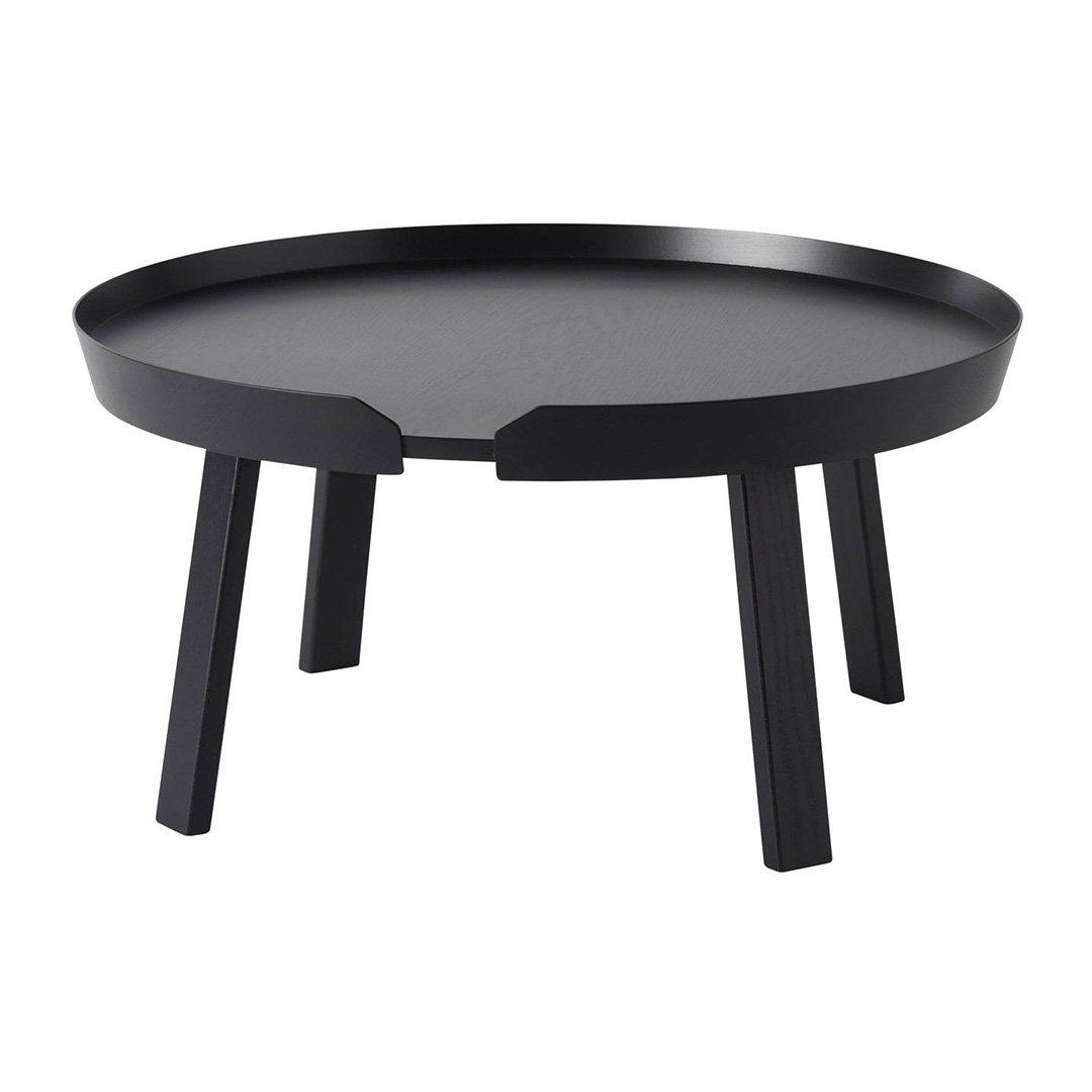 AROUND COFFEE TABLE / LARGE Φ72 stダークブラウン