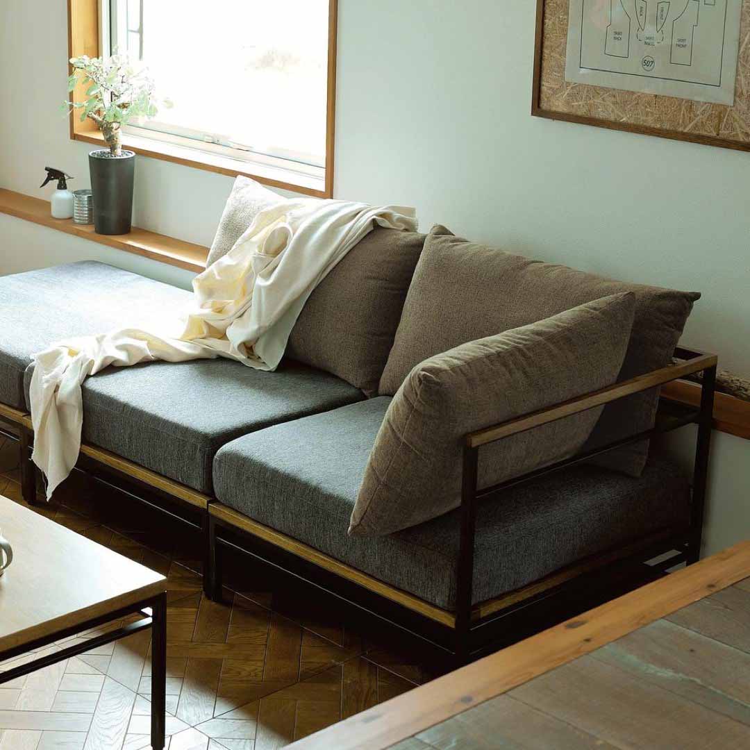 Karla sofa 1seater ダークグレー_グレー