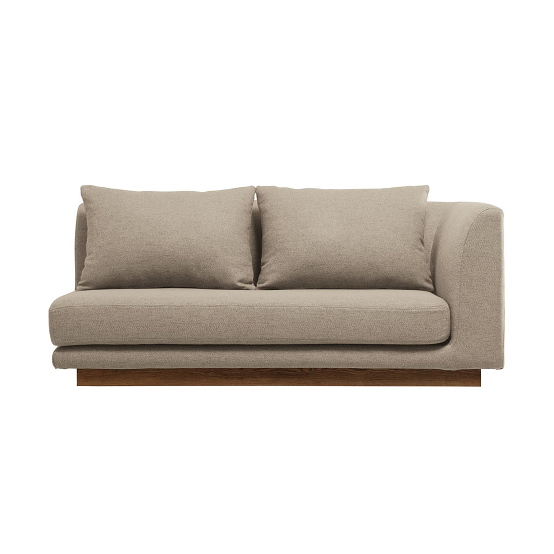 Tron living dining sofa right arm ベージュ