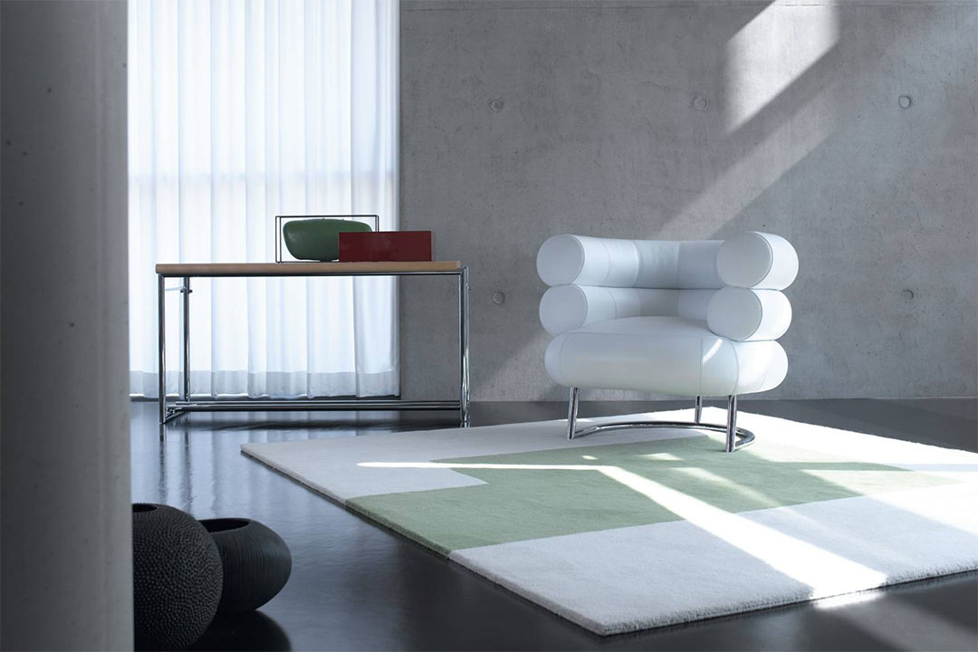 BIBENDUM（脚カラー：クローム仕上） レザー ホワイト