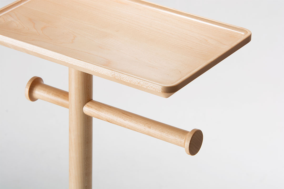 タオルラックテーブル メープル
