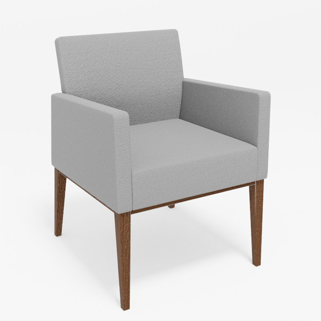 ロッタダイニングチェア肘付(脚カラー:CMWS) ディナミカ9191