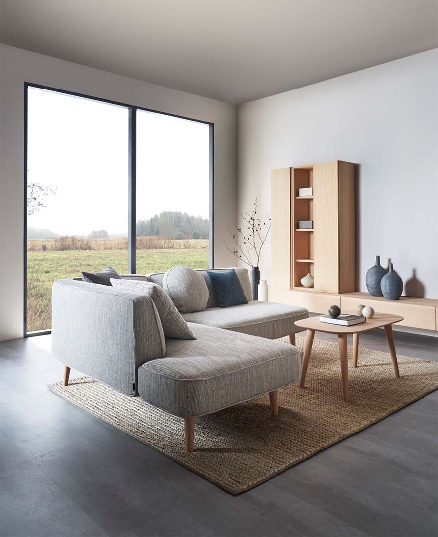 コノマソファ（脚カラー：ブナNM） セラームLGR ライトグレー