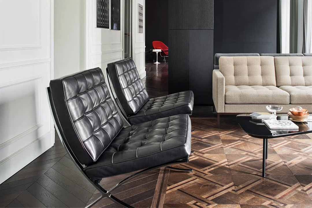 BARCELONA CHAIR Relax ブラックレザー