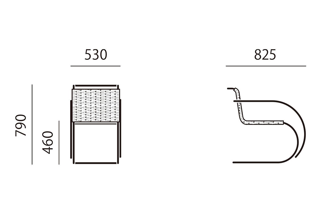 MR CHAIR アームチェア 籐張り