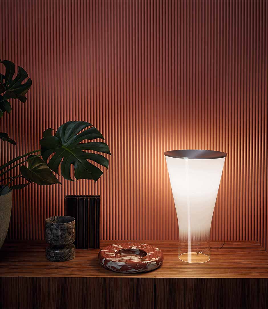 FOSCARINI / Soffio table white gradation