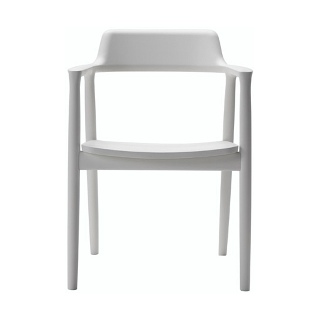 HIROSHIMAアームチェア ビーチ(板座) NL-0ナチュラルホワイト