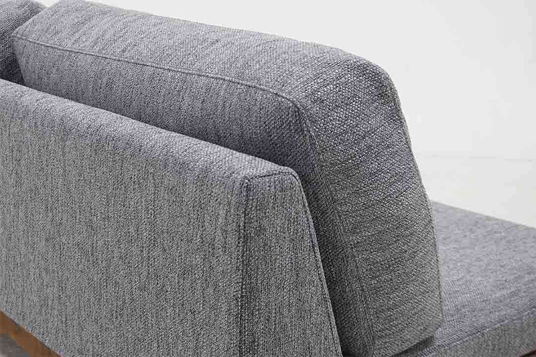 デニッシュソファ 3シーター W180（脚カラー：ウォールナット） RANK3 FLORUS（シルバー）