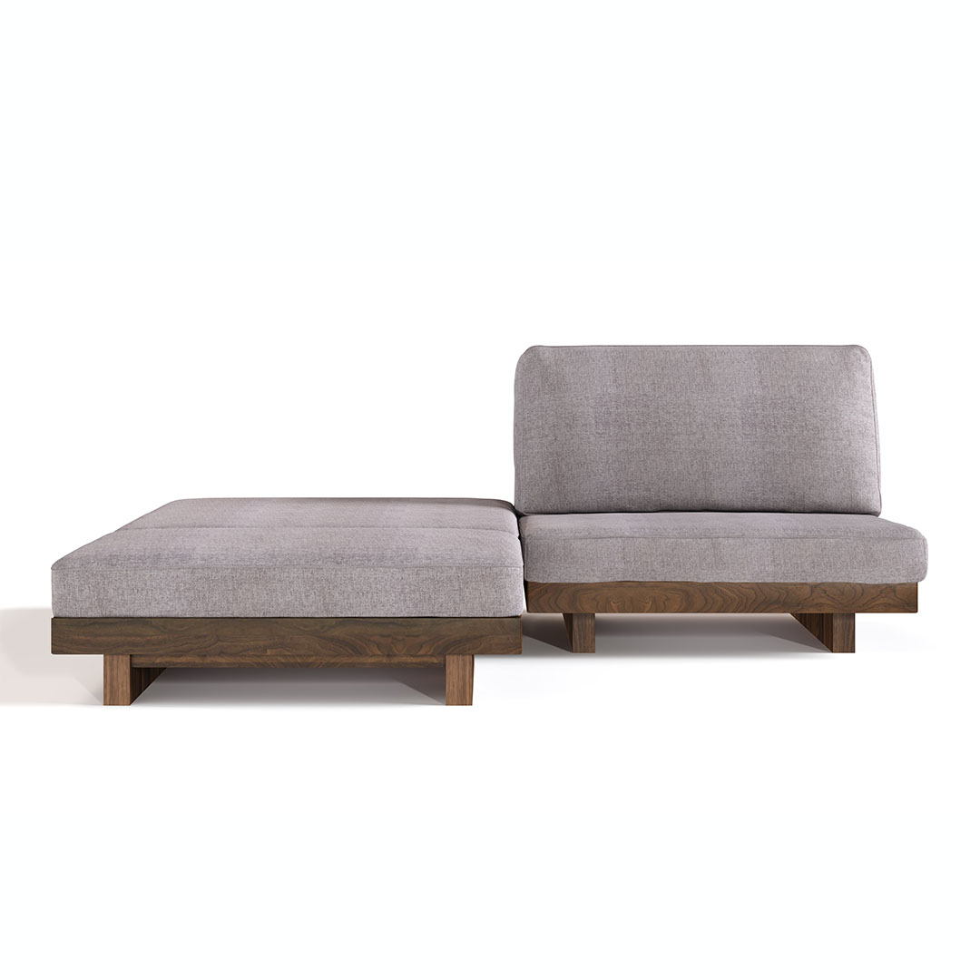 デニッシュソファオットマン 9060（脚カラー：ウォールナット） RANK3 FLORUS（シルバー）