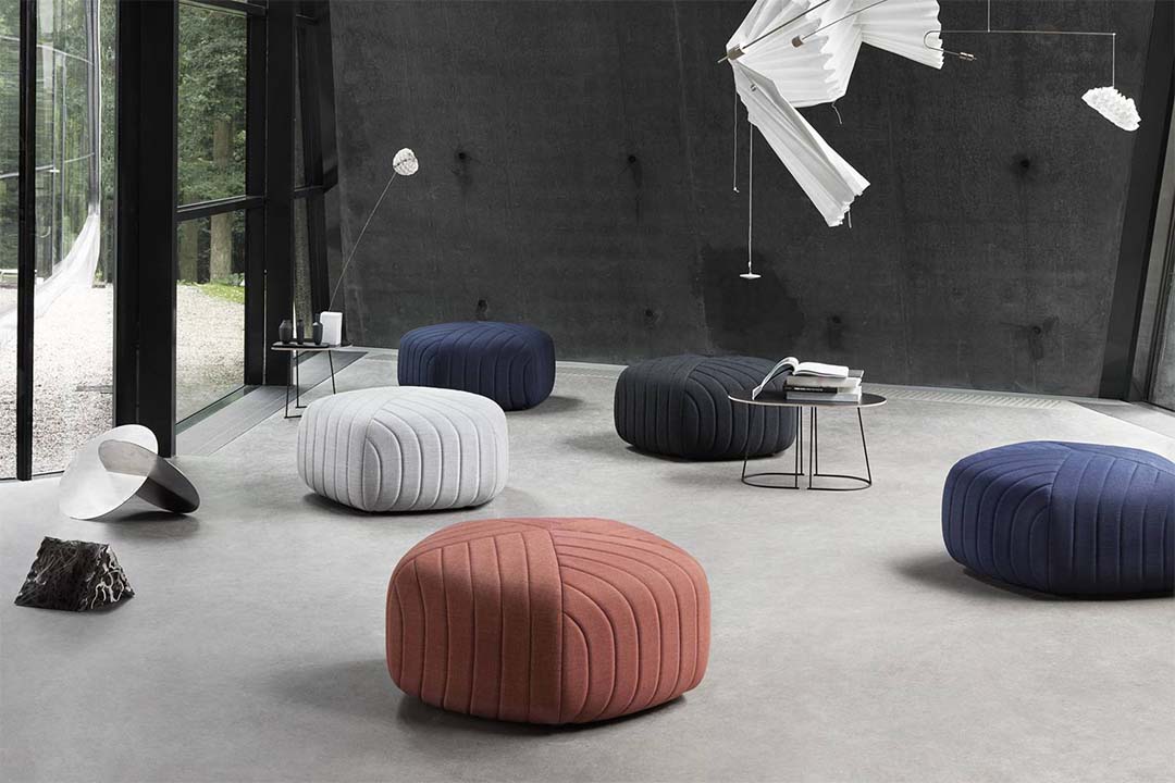 FIVE POUF / LARGE ダークグレー(リミックス183)