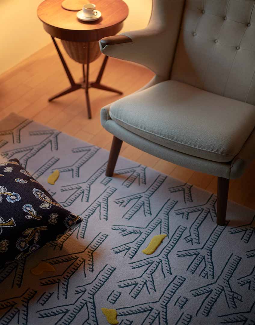 birds in the forest 200×140cm