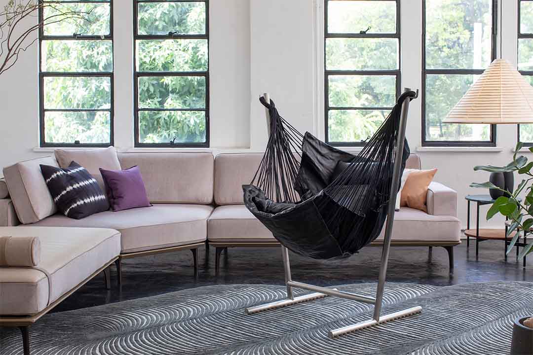 コンフォルタ レザー ハンモックチェア アイボリー