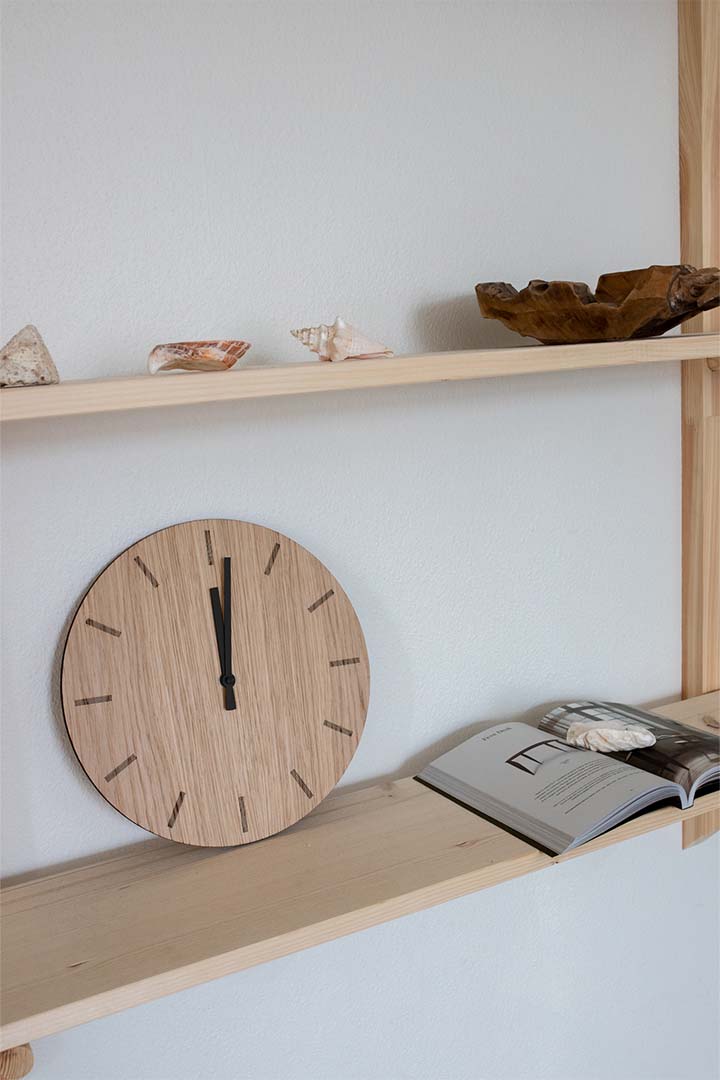 HEMVERK / Wall Clock φ380mm Light Oak