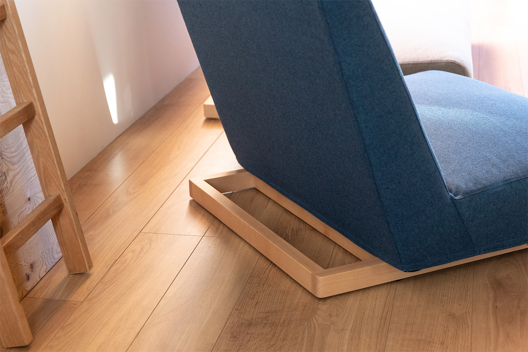 form low sofa 1seater ブルー