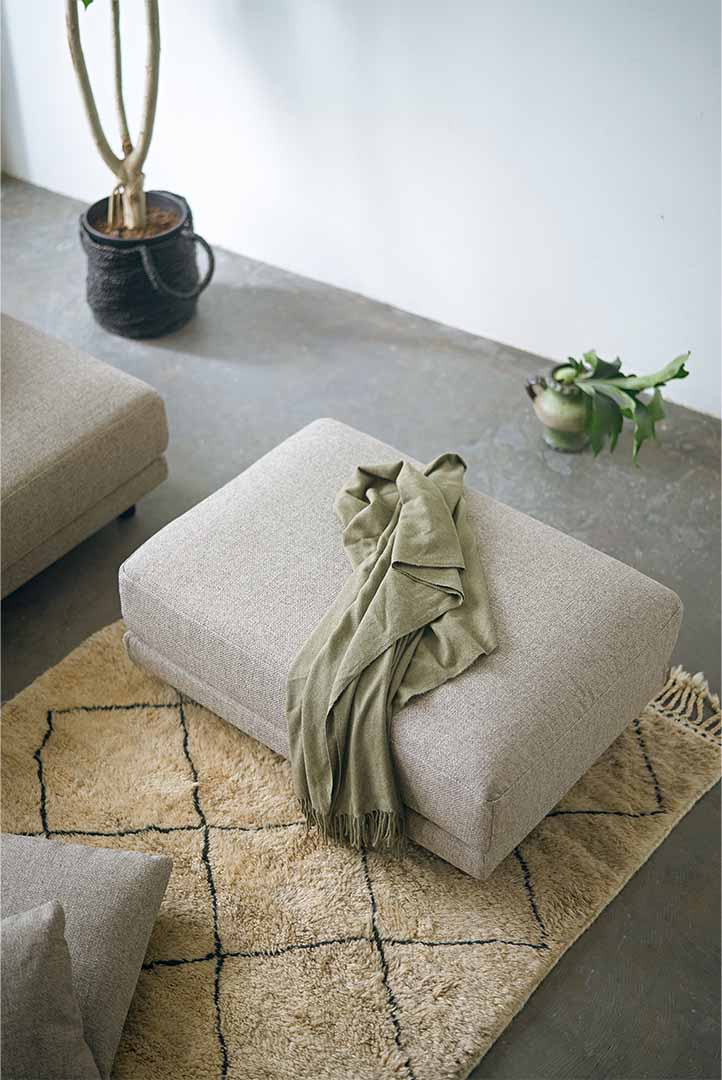 snug.unit sofa ottoman ブルー