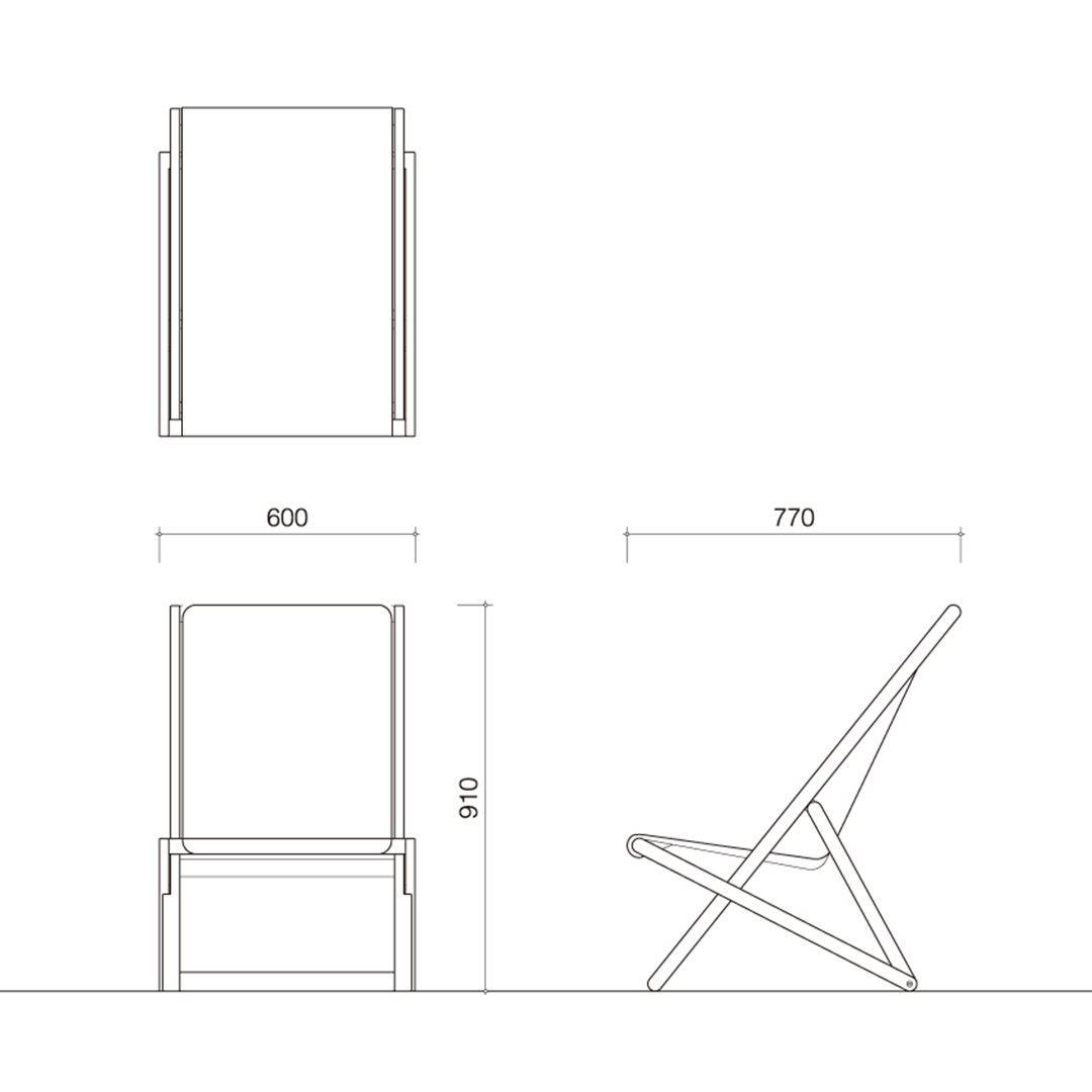 LAP CHAIR ジャガールアート ネイビー