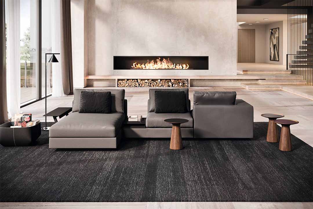 FOSTER 620 テーブル（脚カラー：ナットウッド） マットブラック