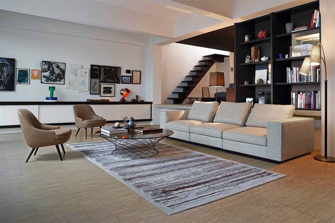 OOTA コーヒーテーブル(脚カラー:マットブロンズ) ブラウン