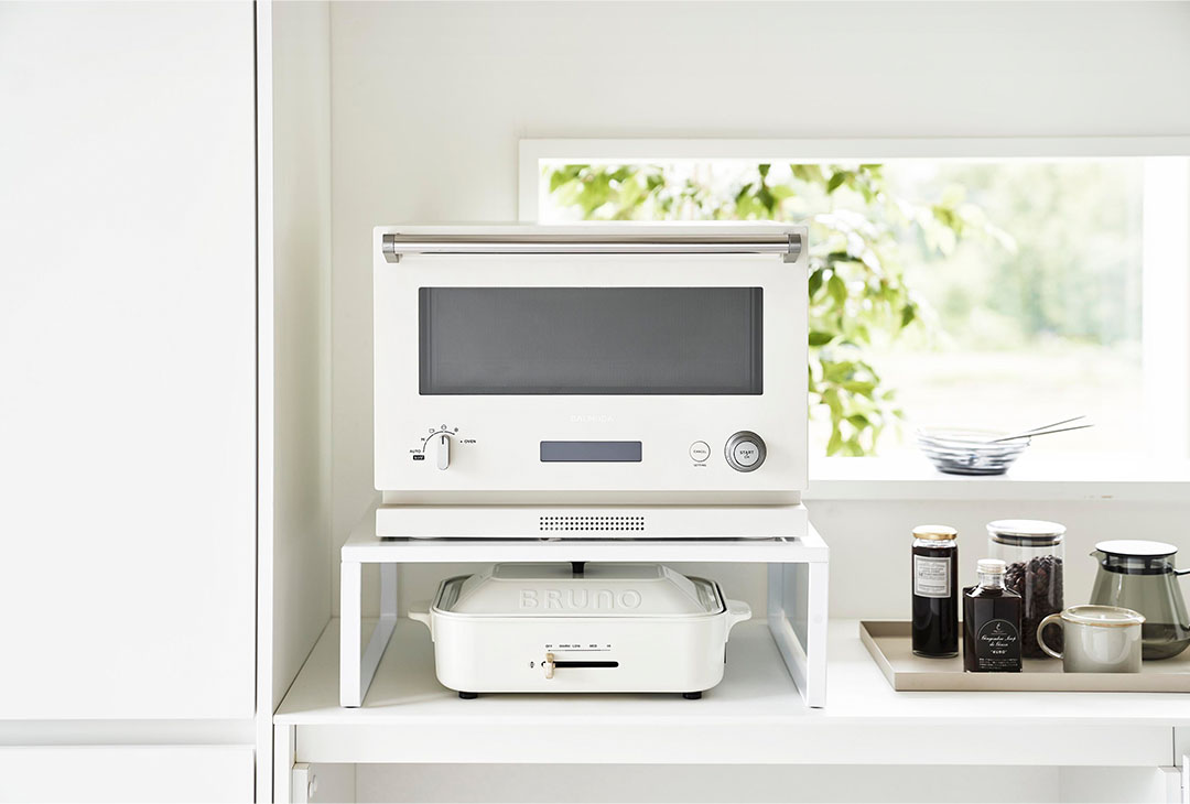 オーブンレンジラック タワー ホワイト