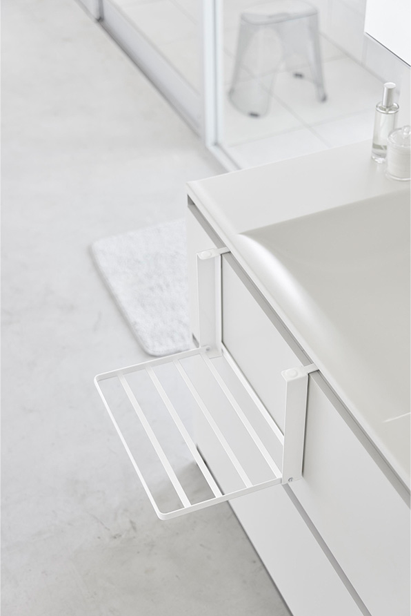 引っ掛け折り畳み棚 タワー ホワイト