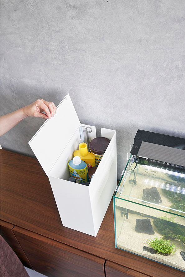 水槽横収納ボックス タワー ホワイト