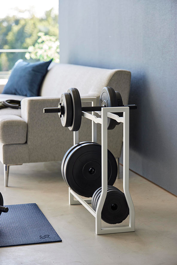 ダンベルラック タワー ホワイト