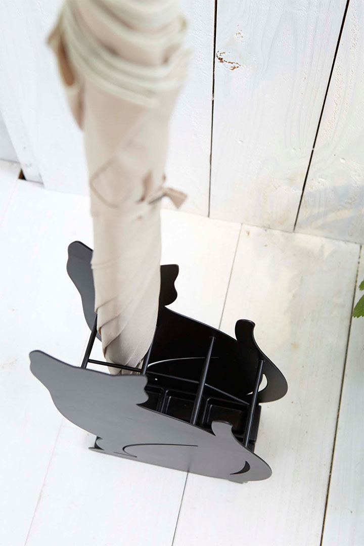 かさたて ネコ ブラック