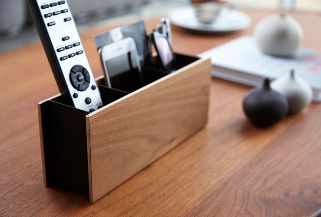 ペン＆リモコンラック リン ブラウン