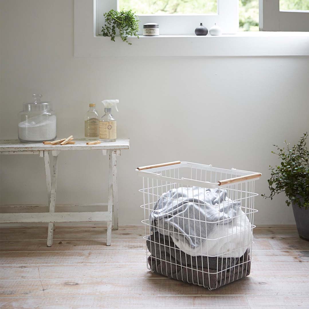 ランドリーバスケット トスカ L ホワイト