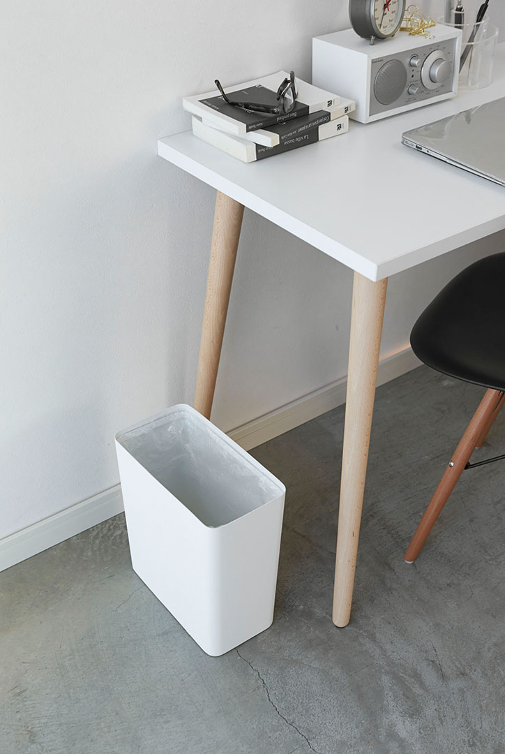 トラッシュカン タワー 角型 ホワイト