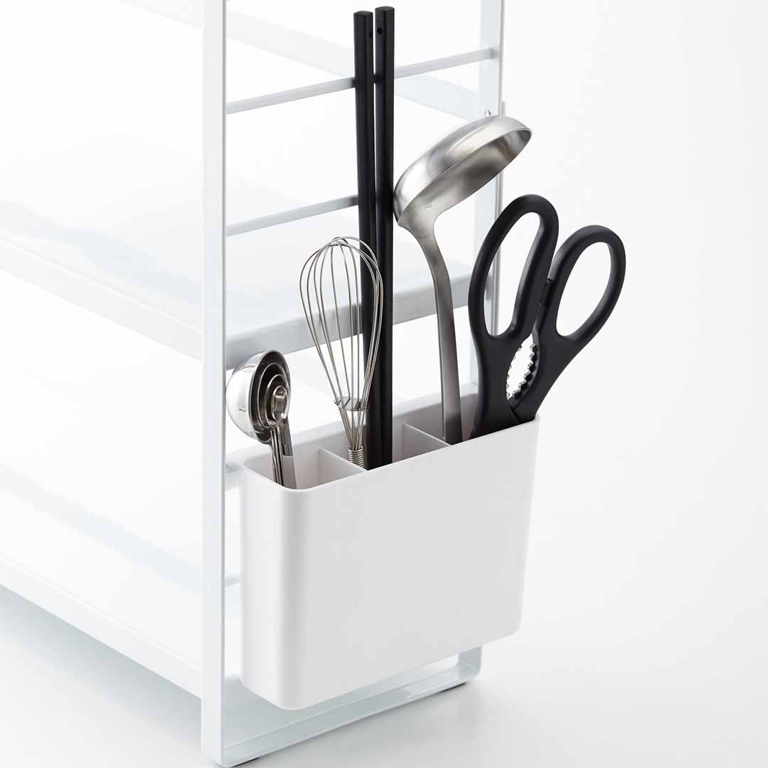 シンク上キッチン収納ラック タワー ホワイト