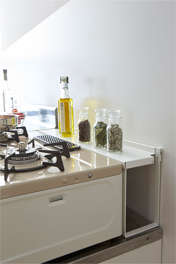 コンロ奥隙間ラック プレート ホワイト