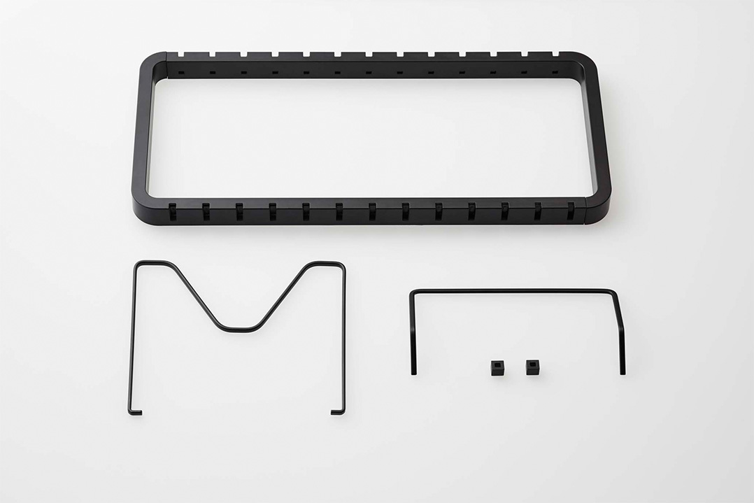 シンク下 伸縮鍋蓋＆フライパンスタンド タワー ホワイト