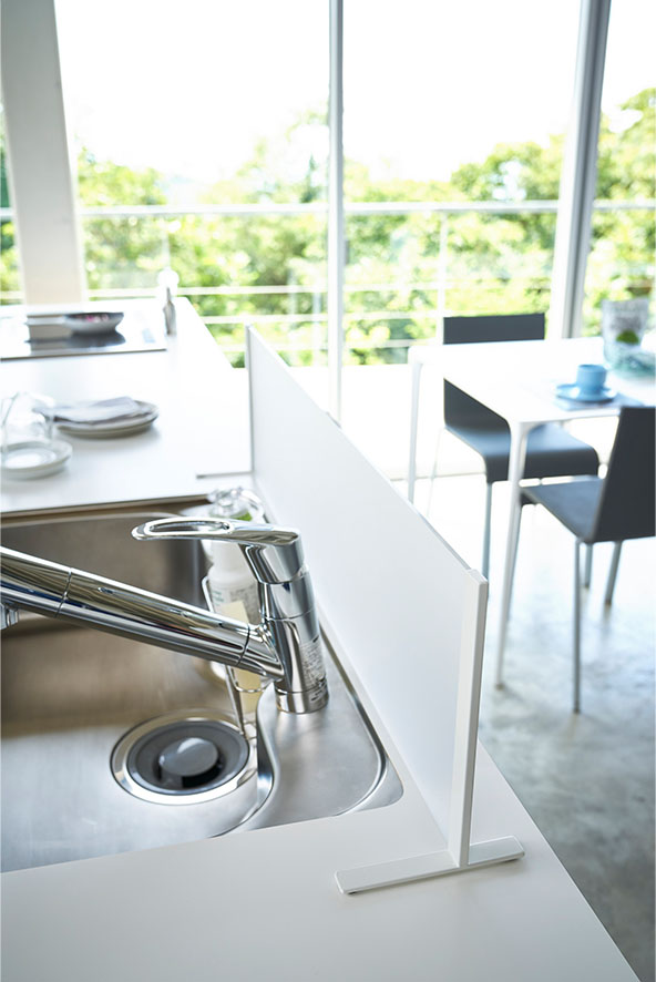 シンク水はね防止スタンド プレート ホワイト