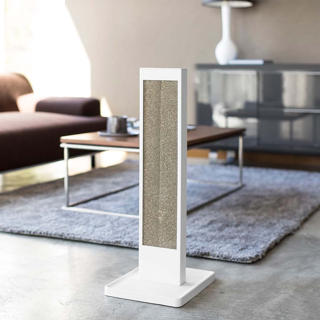 猫の爪とぎスタンド タワー ホワイト