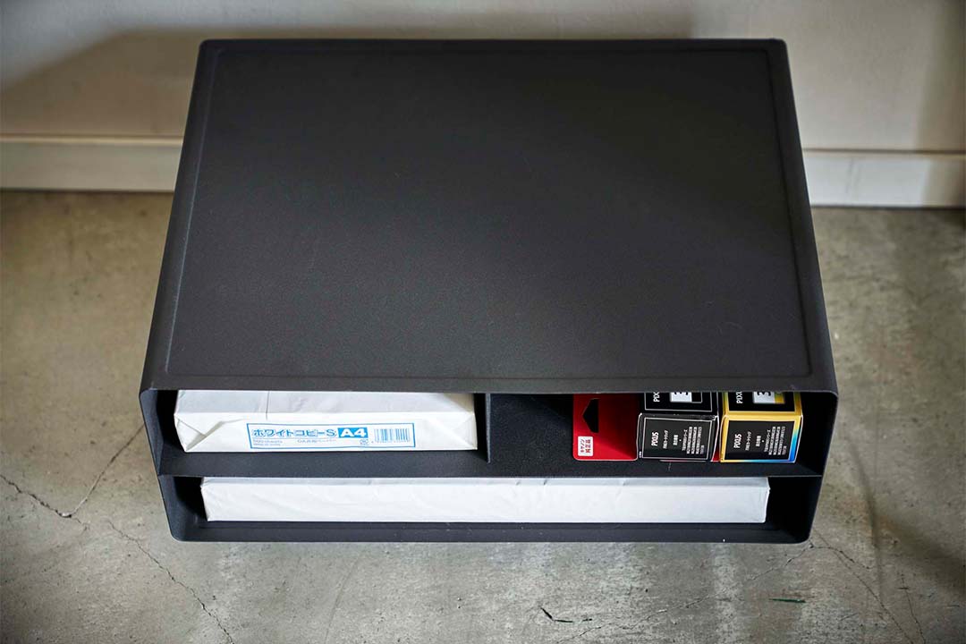 ツーウェイプリンター収納ラック タワー ホワイト