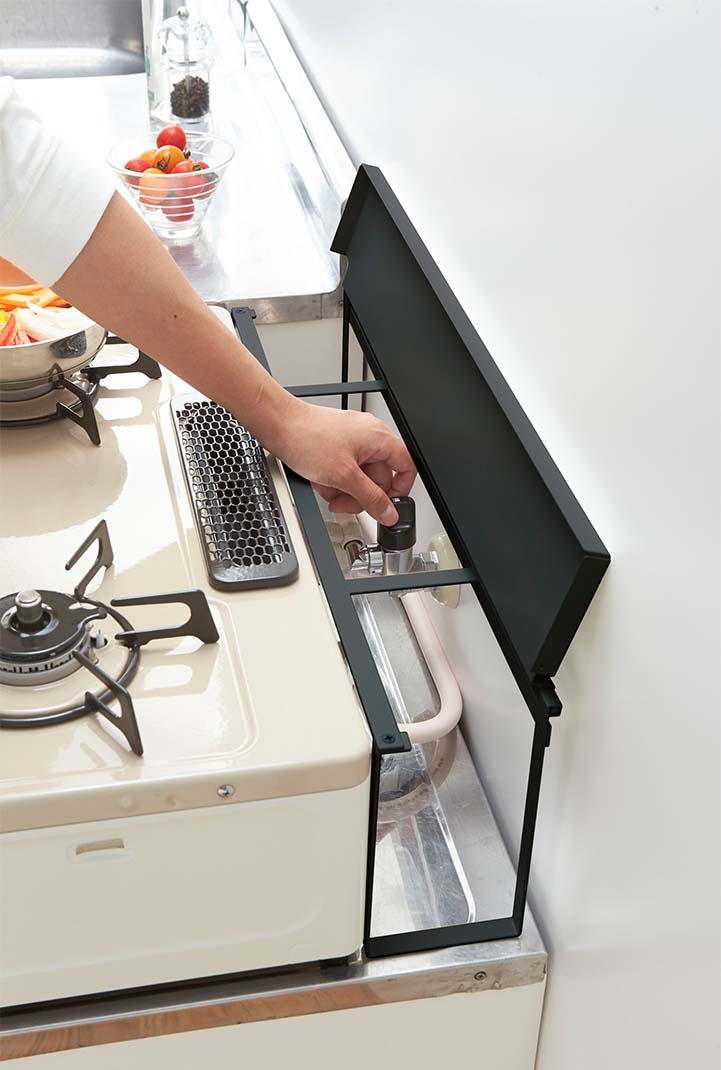 コンロ奥隙間ラック タワー ホワイト