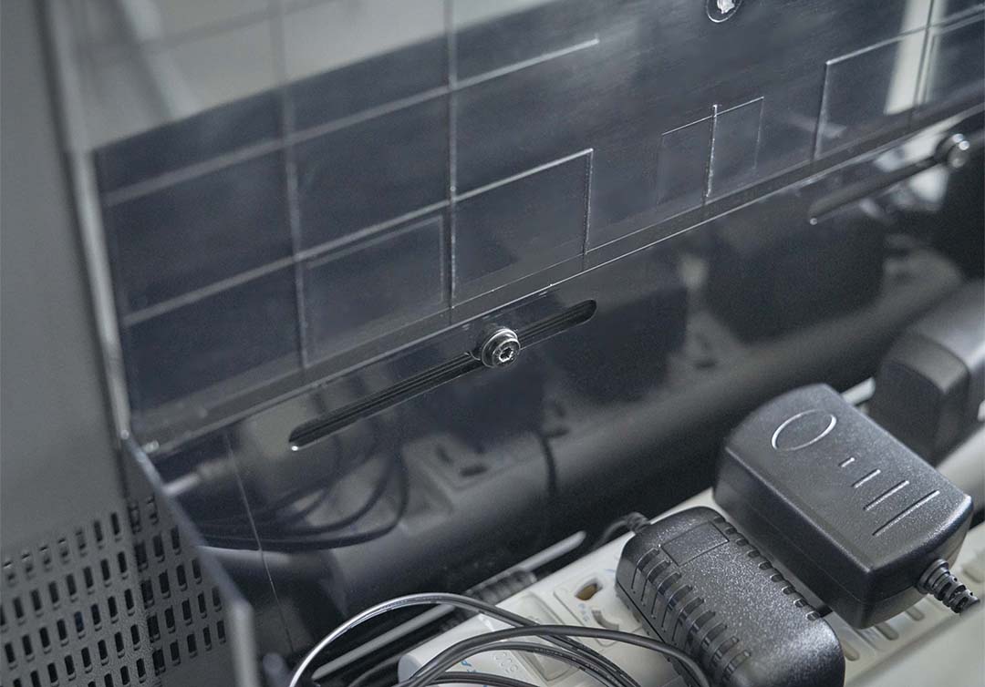 テレビ裏ケーブルボックス スマート ブラック