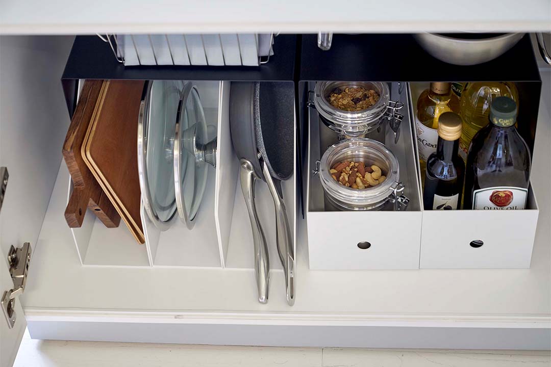 収納ボックス上ラック タワー 2個組 ホワイト