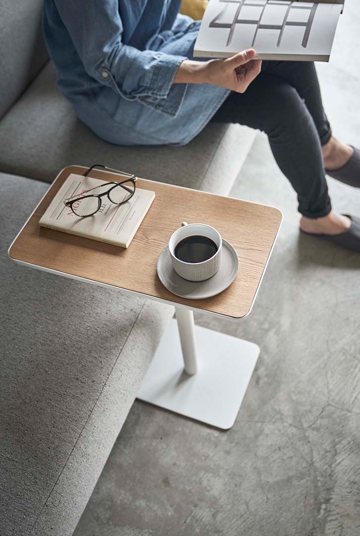 差し込みサイドテーブル タワー ホワイト