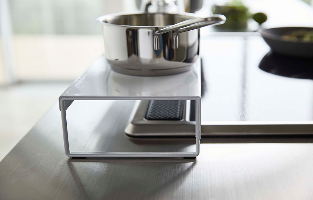 奥行ワイド棚付き伸縮排気口カバー タワー ホワイト