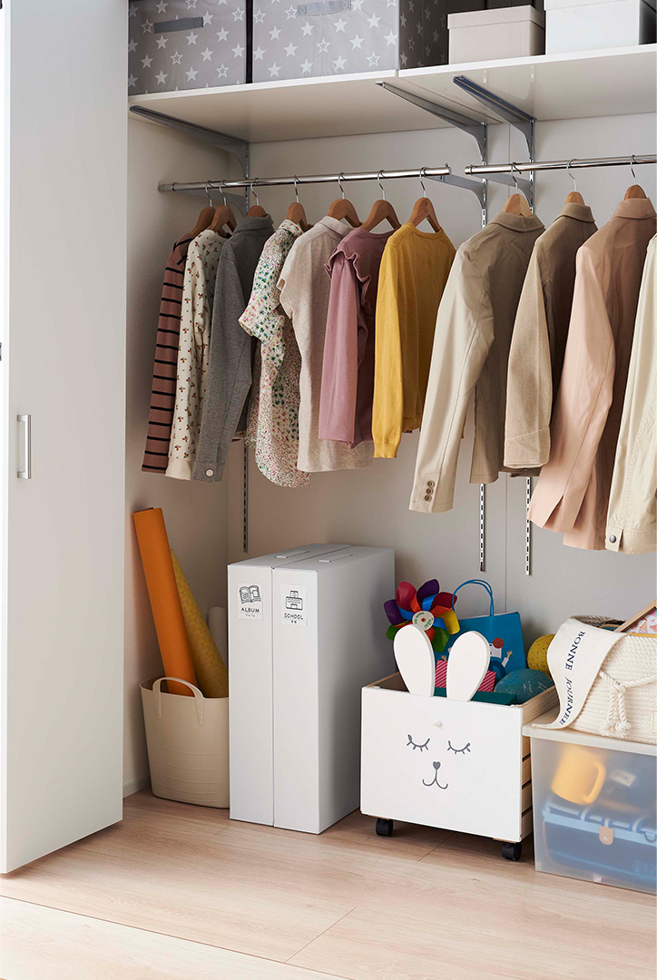 作品収納ボックス タワー 2個組 ホワイト