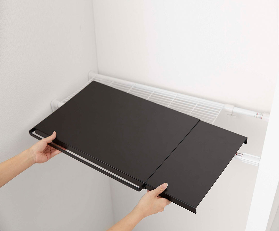 伸縮つっぱり棒用棚板 タワー L ホワイト