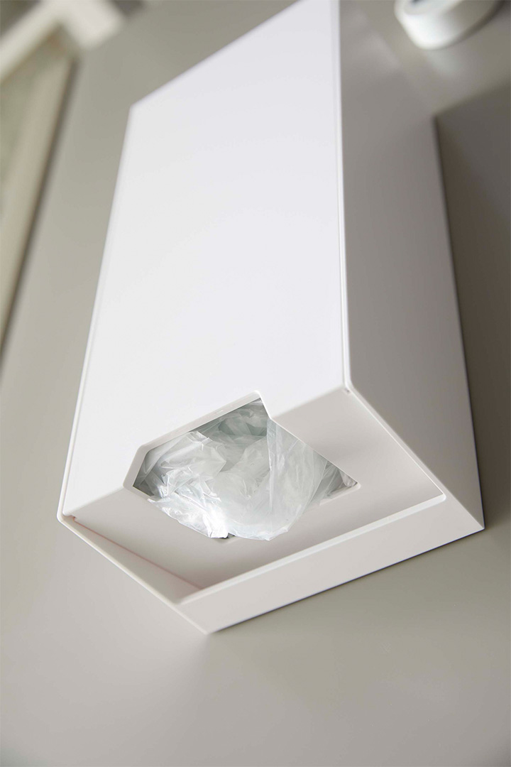 ツーウェイレジ袋ストッカー タワー ブラック