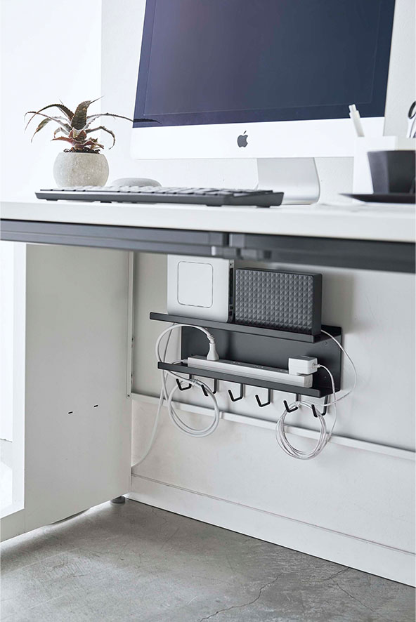 マグネット ケーブル&ルーター収納ラック スマート ホワイト